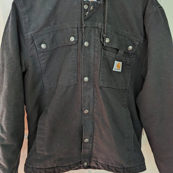 Men's Sherpa lined Carhartt utility jacket sz sm - Picture 1 of 4